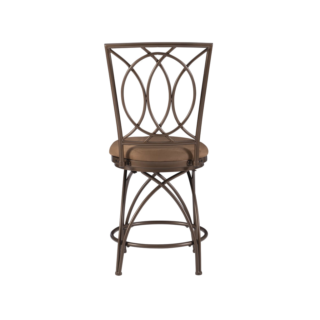 24.5" Metal Circle Back Swivel Counter Stool Q5252