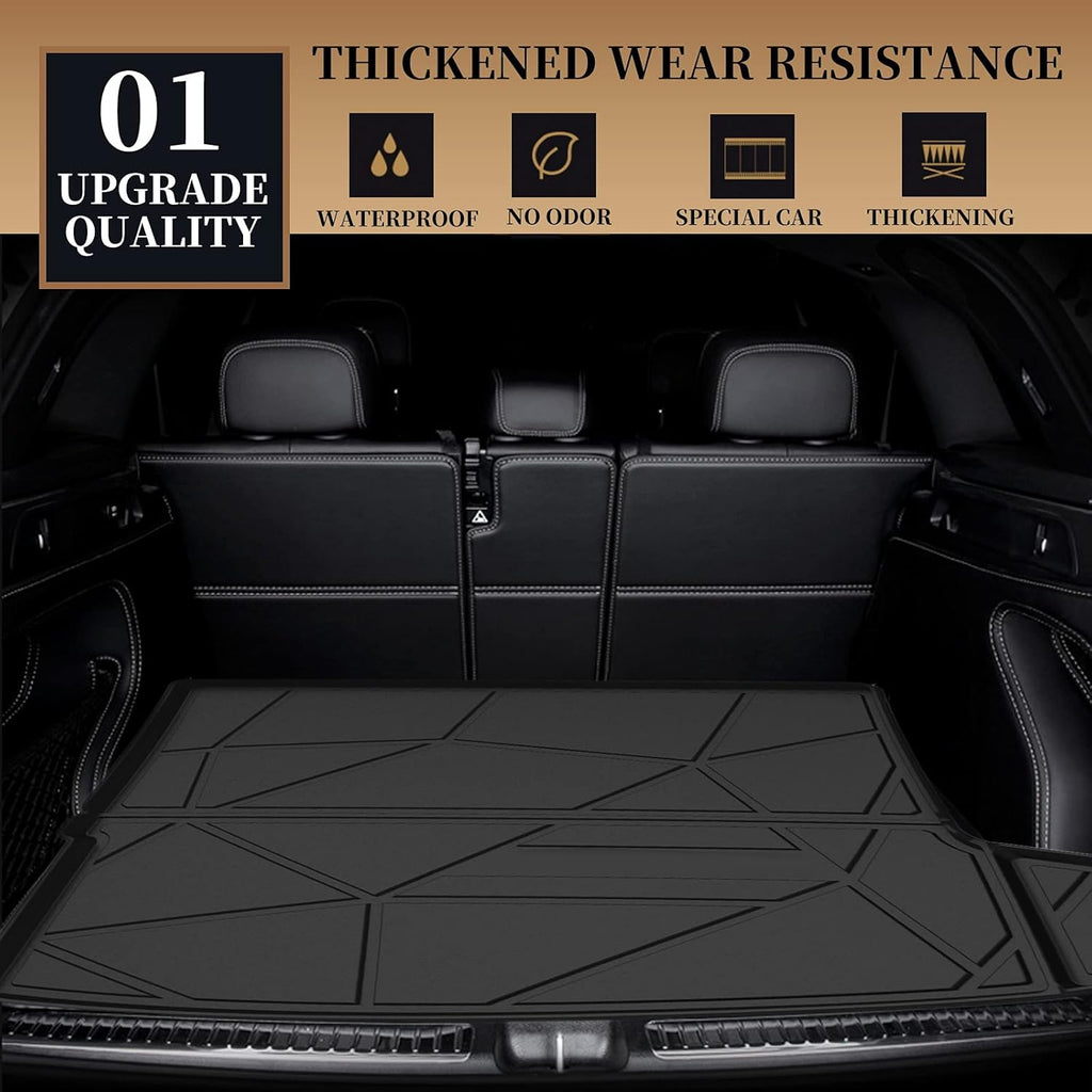 Black TPO Waterproof Rear Cargo Tray Trunk Floor Mat E137