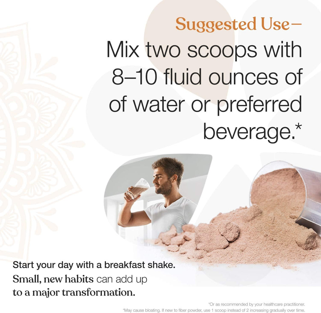 Chocolate Plant Based Protein Meal Replacement Shake, 20 Servings, 33.3oz, Pack of 2 A391481