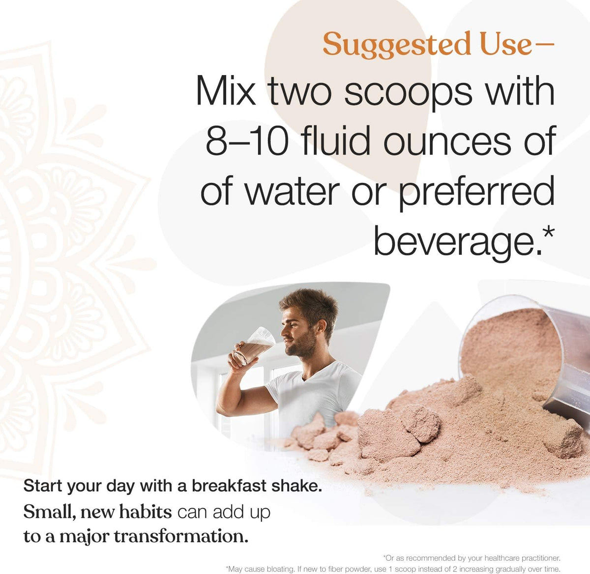 Chocolate Plant Based Protein Meal Replacement Shake, 20 Servings, 33.3oz, Pack of 2 A391481