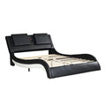 Faux Leather Upholstered Platform Bed Frame Queen K36196