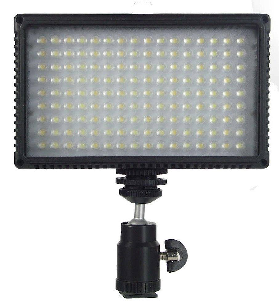 Bi-Color Adjustable LED On-Camera Video Light with Battery and Charger Kit D8854