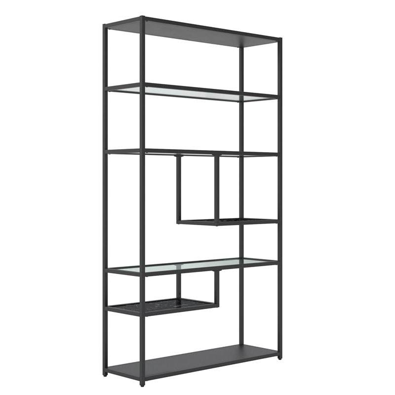 Black Marble Bookcase Etagere Y97602