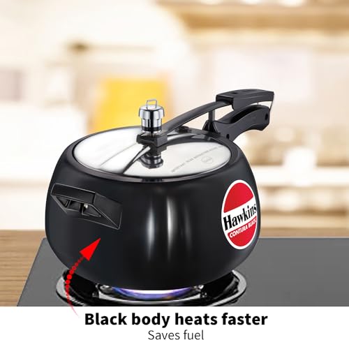 3 Litre Black Hard Anodised Pressure Cooker K115