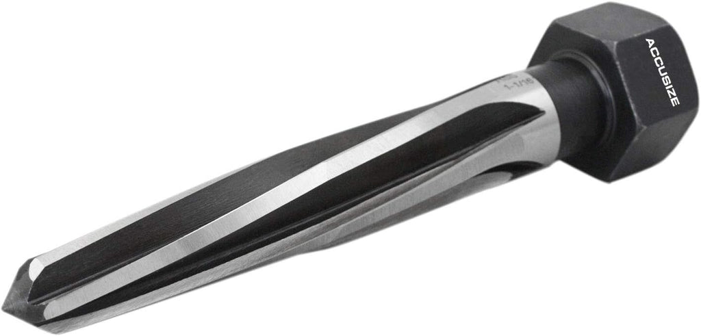 1-1/16'' by 5'' Flute Length Hex Shank H.S.S. Aligning Reamer, 7'' Oal, Spiral Flute, Pack of 2 S517