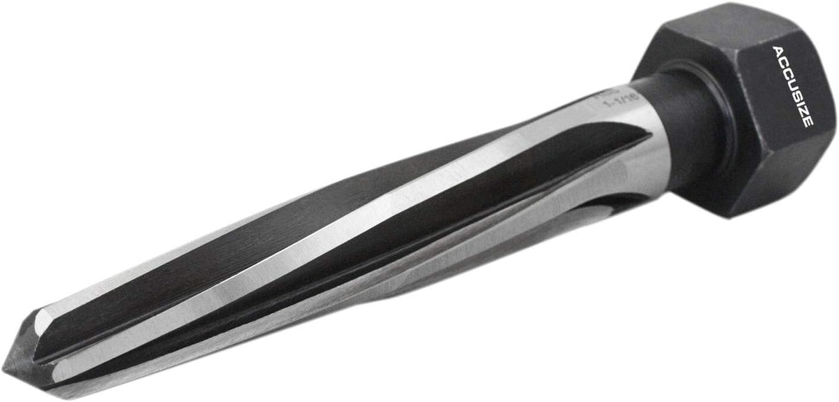 1-1/16'' by 5'' Flute Length Hex Shank H.S.S. Aligning Reamer, 7'' Oal, Spiral Flute, Pack of 2 S517