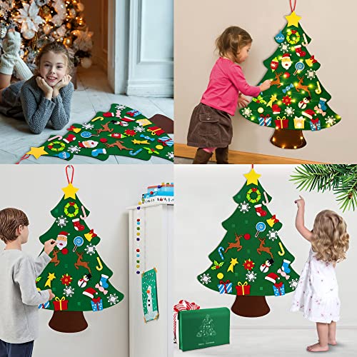 3ft DIY Felt Christmas Tree Set + Snowman Advent Calendar G73700