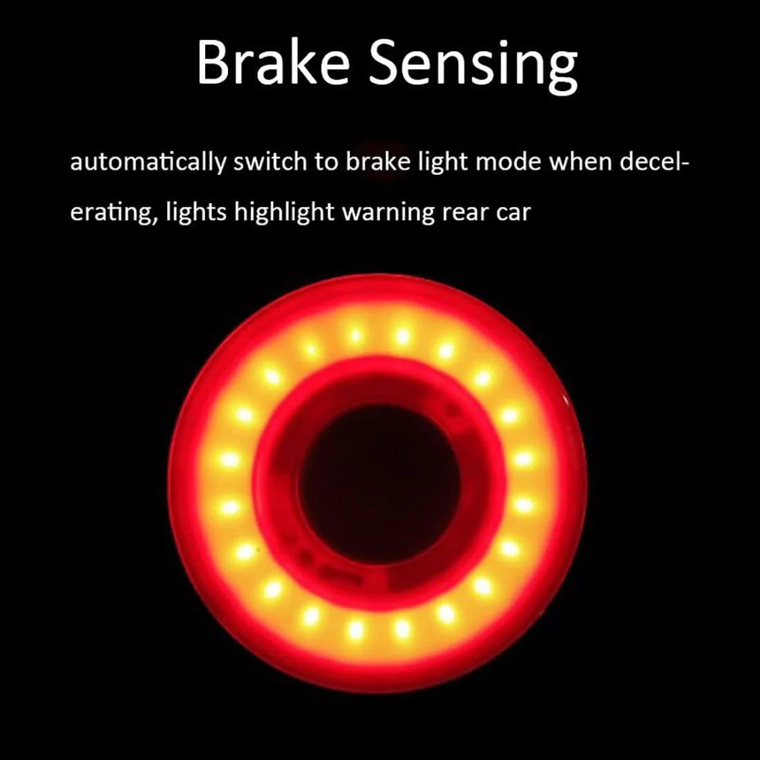 Rechargeable IPX6 Waterproof LED Bike Tail Light A4384