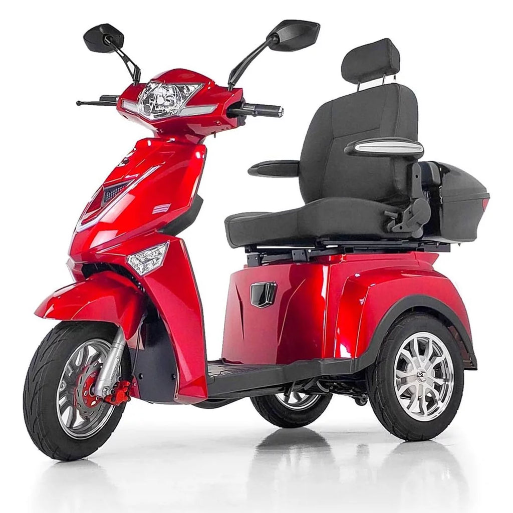 Red 3 Wheel Mobility Scooter, 300 lb. Weight Capacity U26070