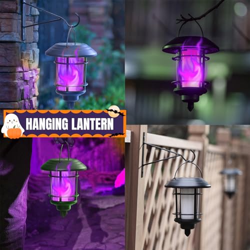 6 Pack Solar Flame Garden Lights Outdoor O9345