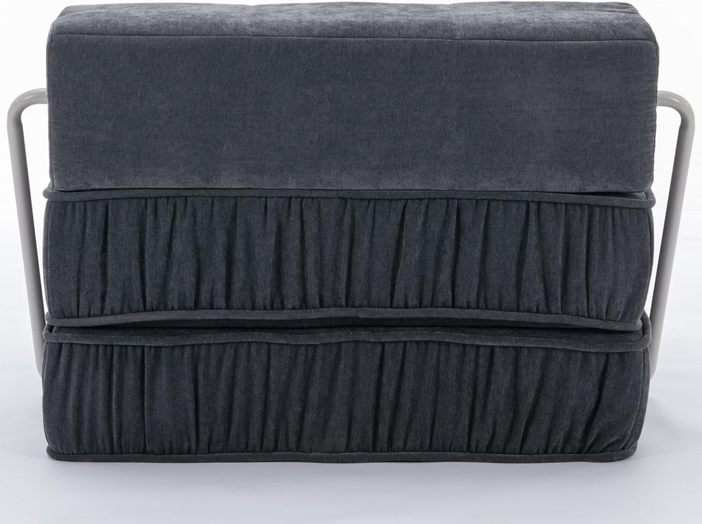 Grey Memory Foam Futon Sleeper Chair Couch Twin Size G771