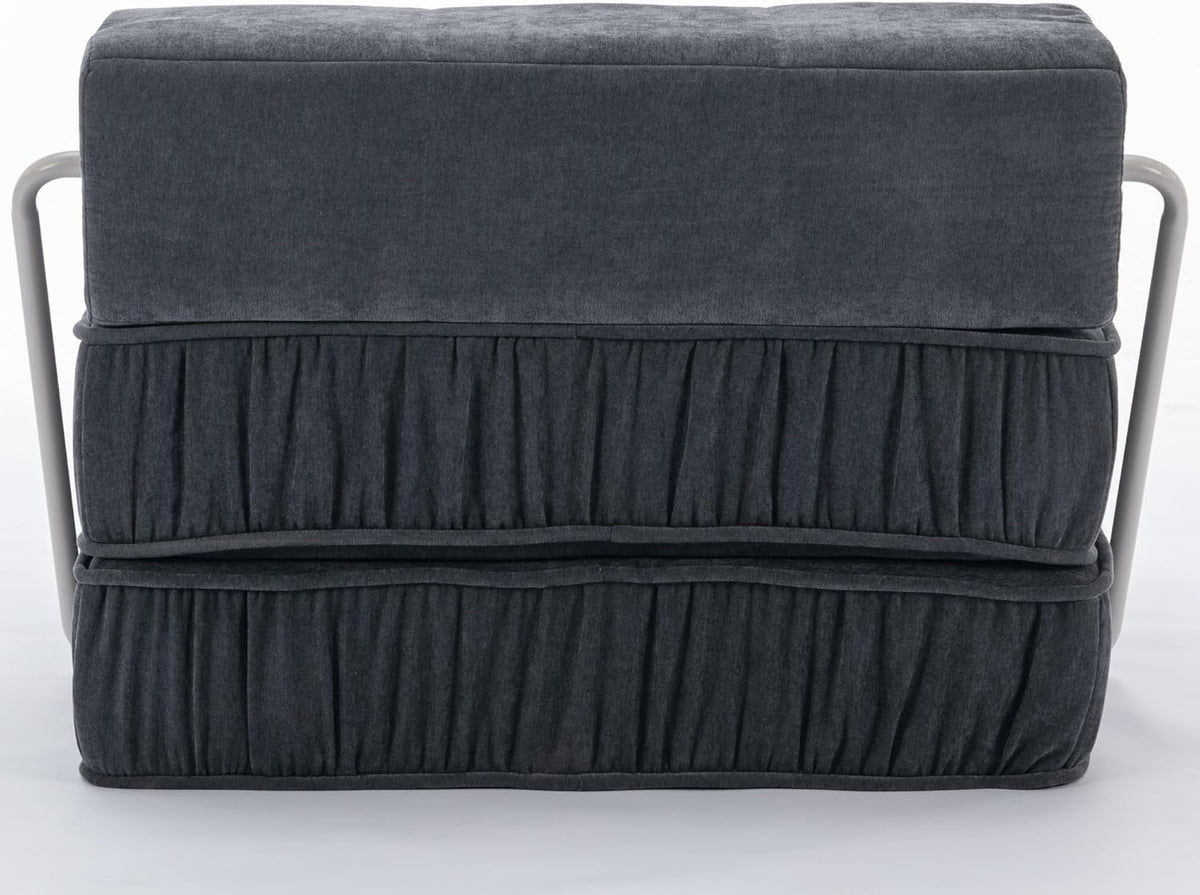 Grey Memory Foam Futon Sleeper Chair Couch Twin Size G771