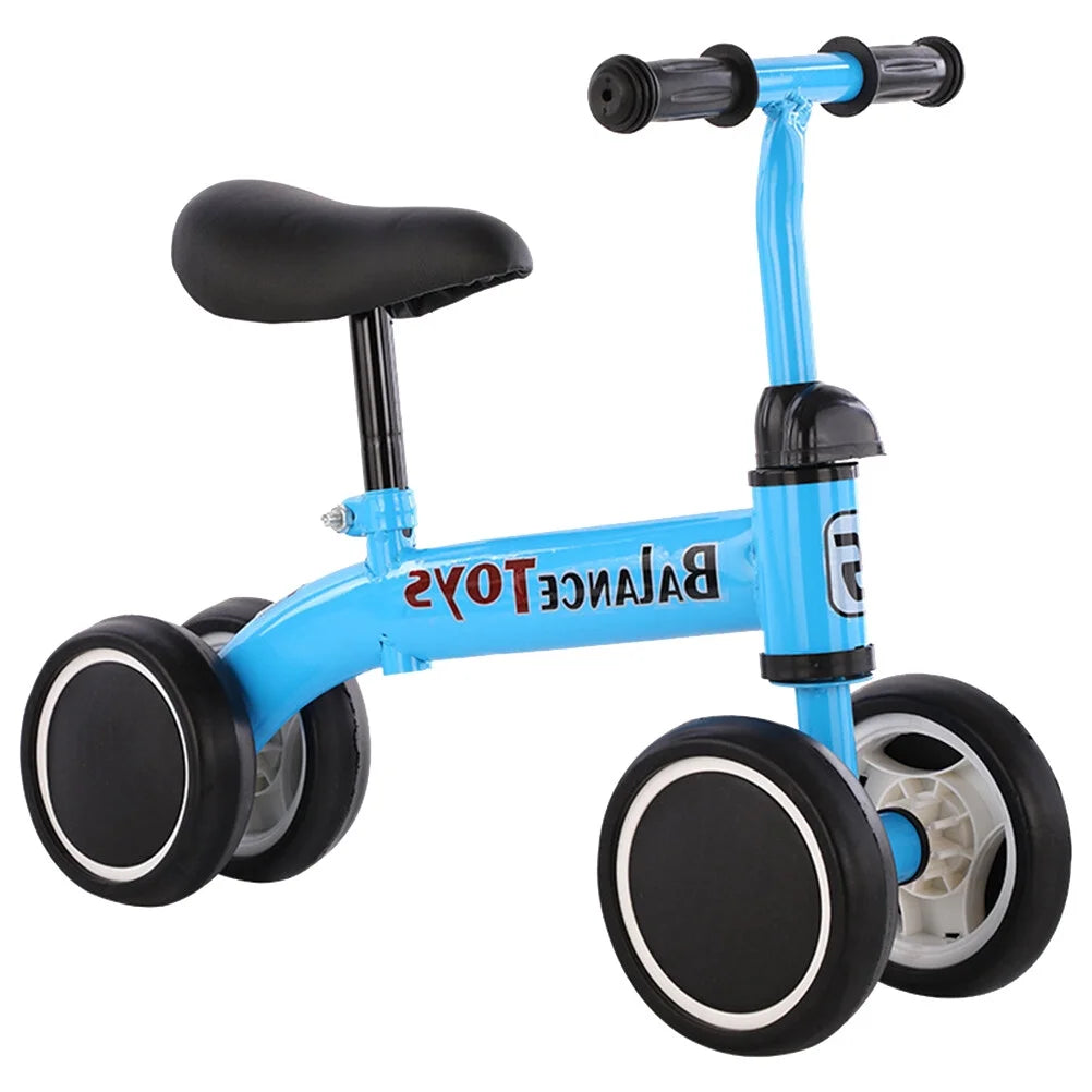 4 Wheels Blue Balance Bike K7816