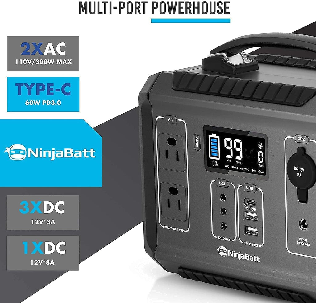 300W Portable Power Station 280Wh Solar Generator M234