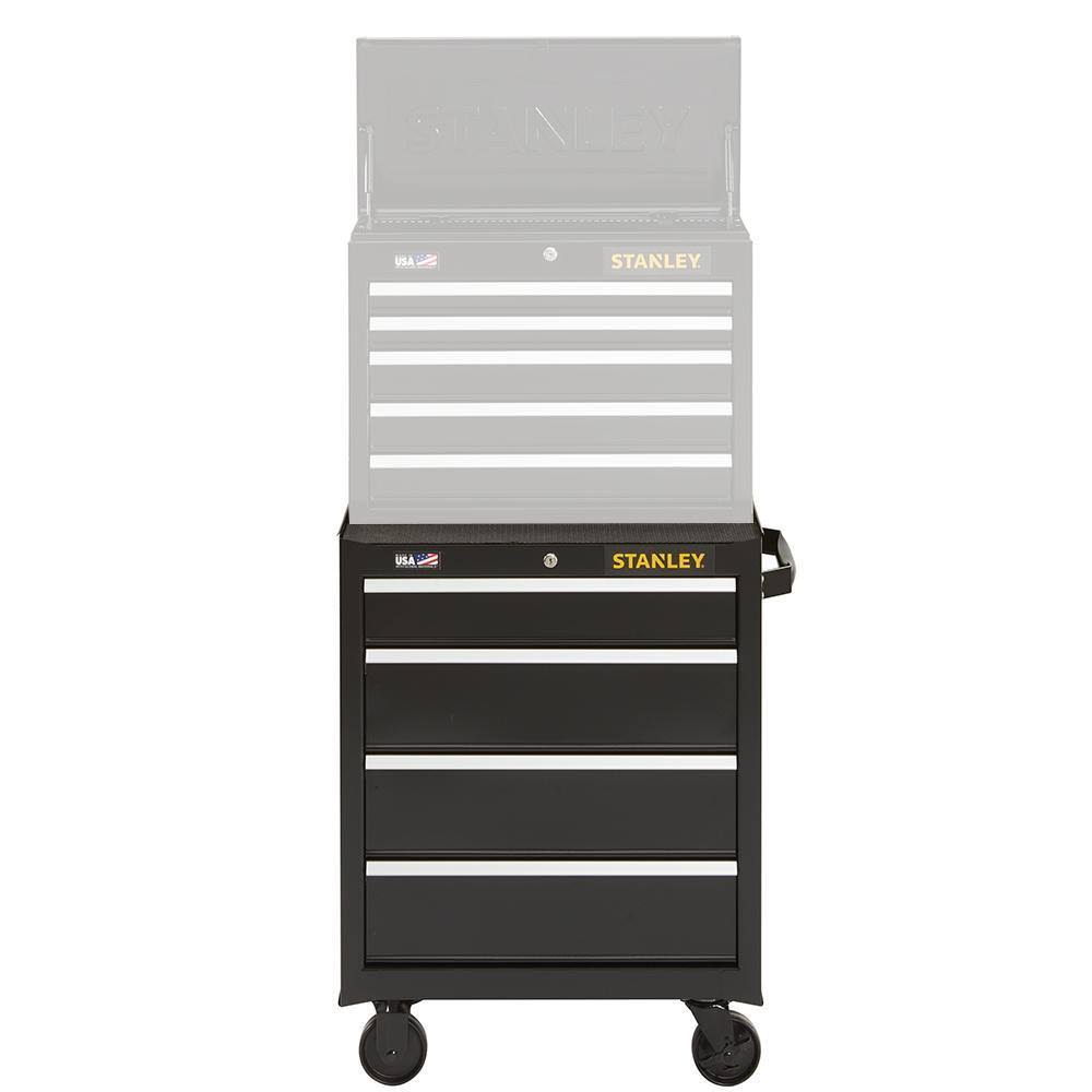Black 4-Drawer Rolling Tool Cabinet Z46224