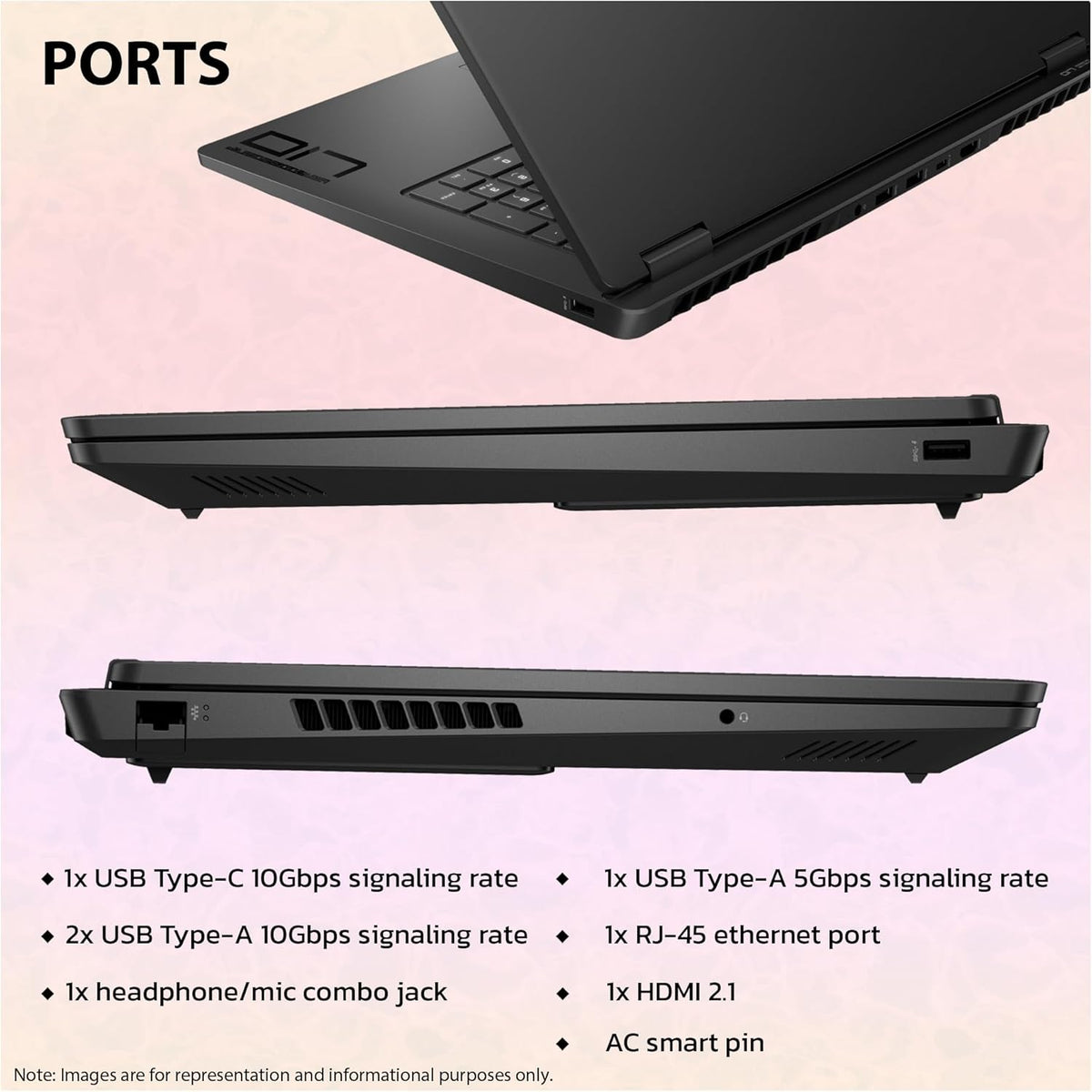 Black 17.3" QHD Gaming Laptop with AMD Ryzen 7 8845HS, 64 GB DDR5 Ram, 2 TB PCIe SSD, Nvidia Geforce RTX 4070, W11 Home N4025