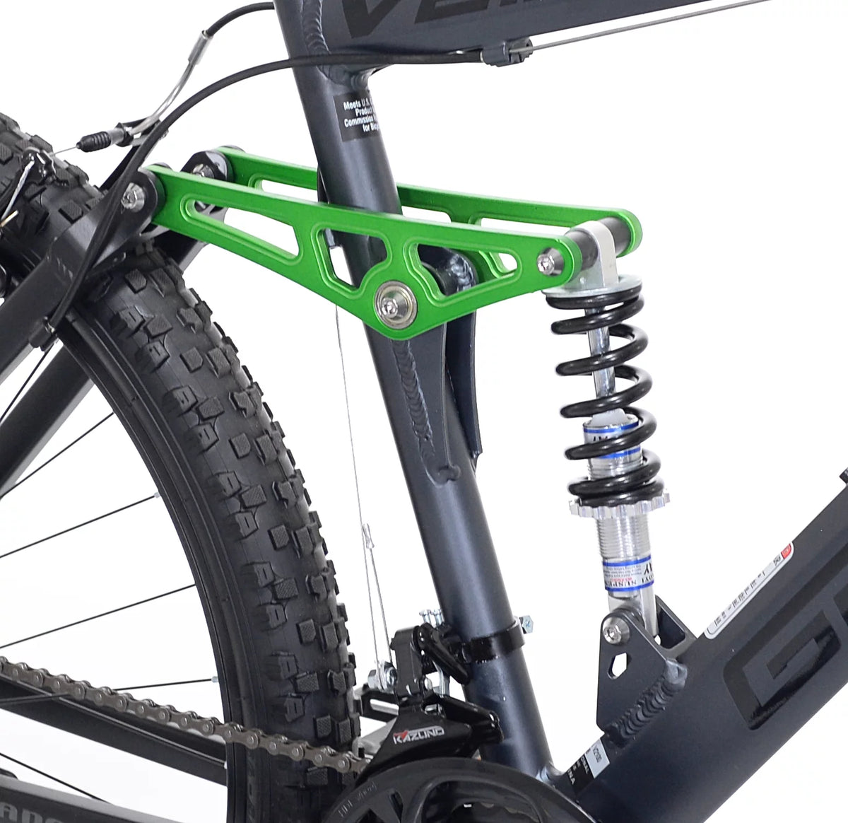 Slate Gray Dual Suspension Mountain Bike V36940