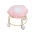 Pink Rolling Swivel Stool Z711