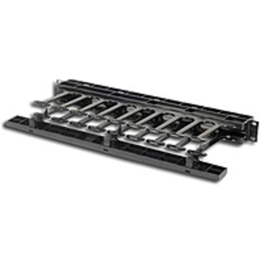 Black Horizontal Cable Manager Z5486
