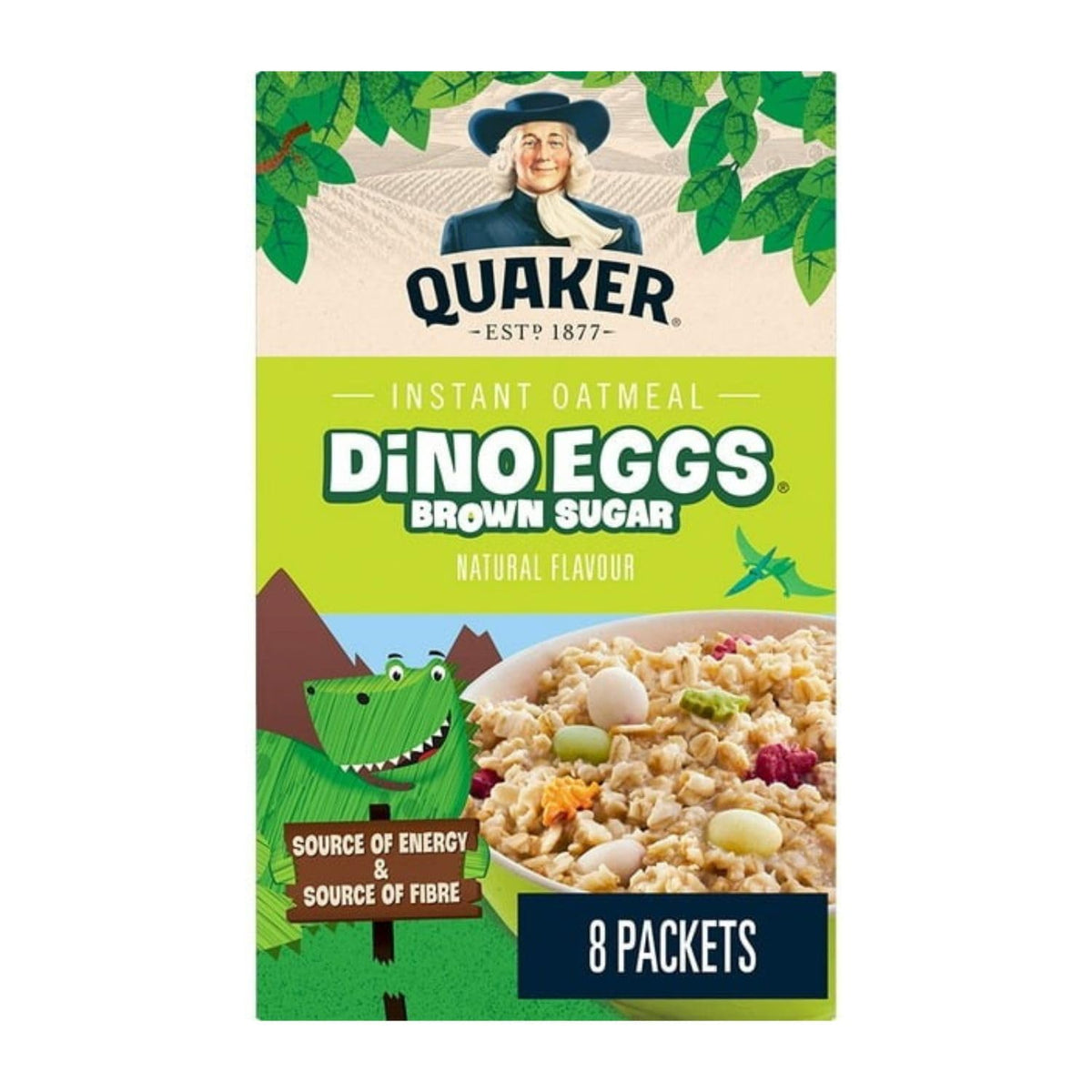 Dino Eggs Brown Sugar Instant Oatmeal, 10.7 oz (Pack of 2) P3181