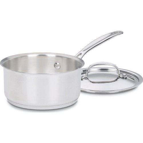 1 Quart Stainless Steel Saucepan with Cover B378933