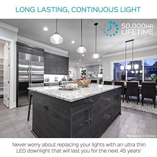 3 inch Ultra Thin LED Recessed Light with Junction Box, 7W, 5000K Dimmable, 450 Lumens A620180