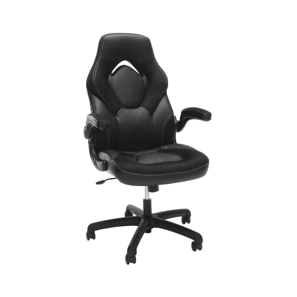 Black Gaming Chair with Integrated Headrest K32215