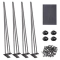 Steel Rod 28" Heavy Duty Furniture Legs 4PCS V64059