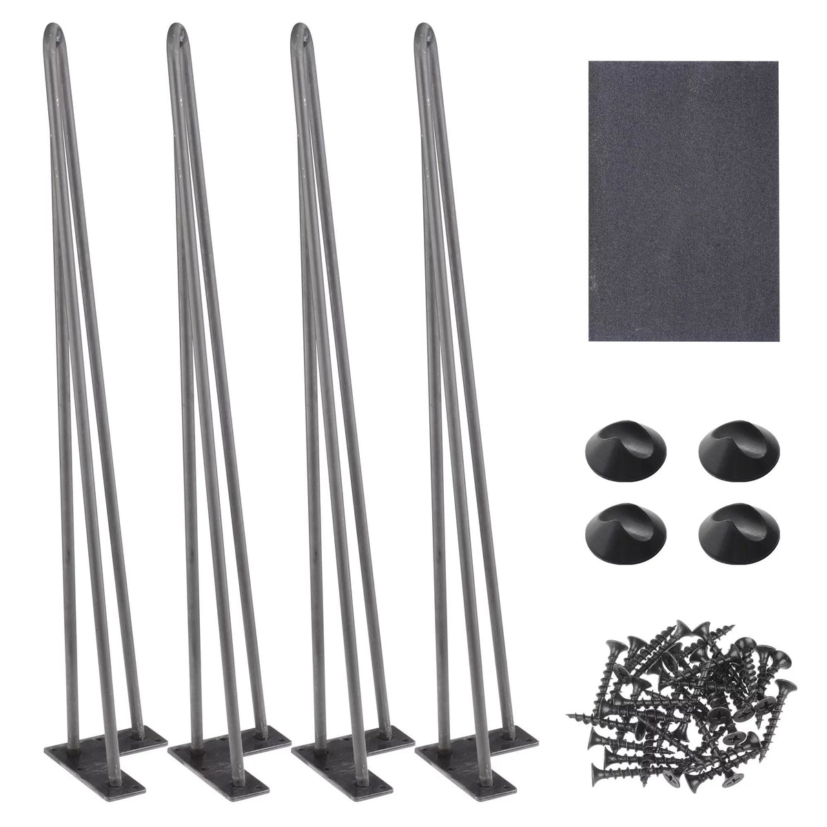 Steel Rod 28" Heavy Duty Furniture Legs 4PCS V64059