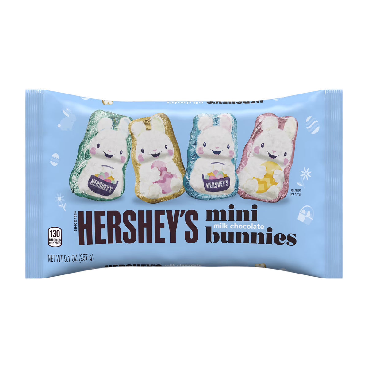 Milk Chocolate Mini Bunnies Easter Candy, Bag 9.1 oz T10331