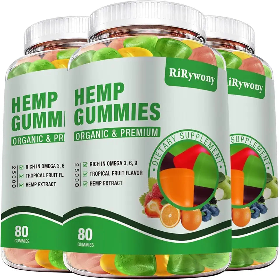 Hemp Gummies 3 Packs 240 Counts Vegan Z457