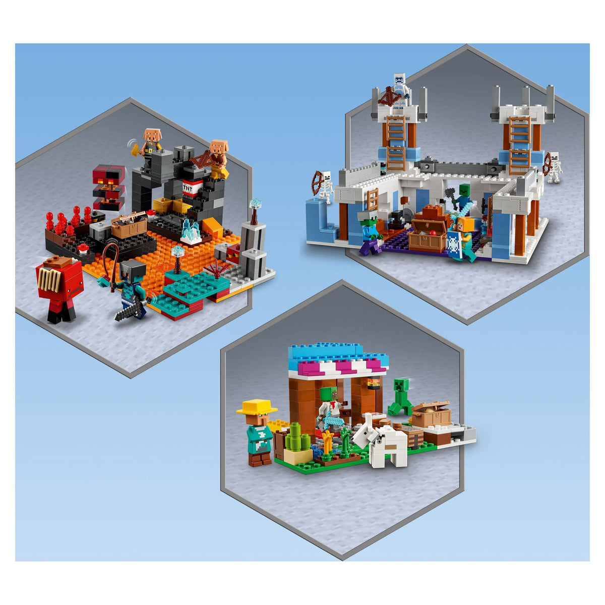 Minecraft Nether Bastion Battle Action Toy Set O67496