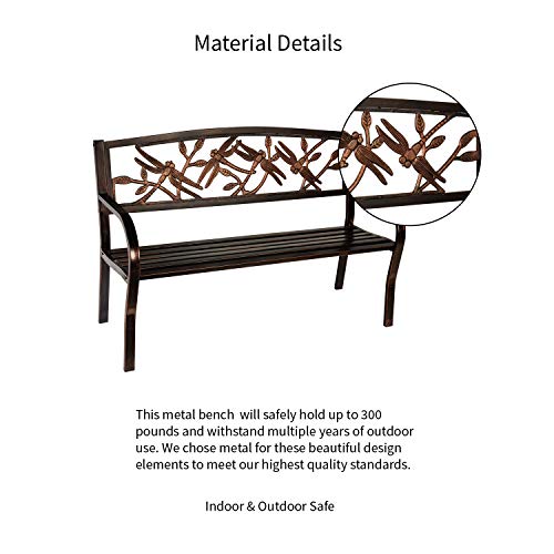 Cast Iron Metal Garden Bench R8285
