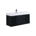 48 in. Wall Mount Black Bathroom Vanity X3429