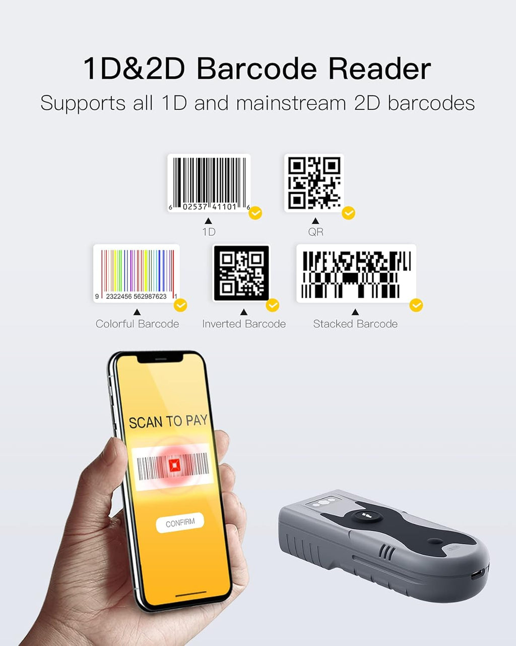 2D Bluetooth Scanner, Pack of 2 K844903