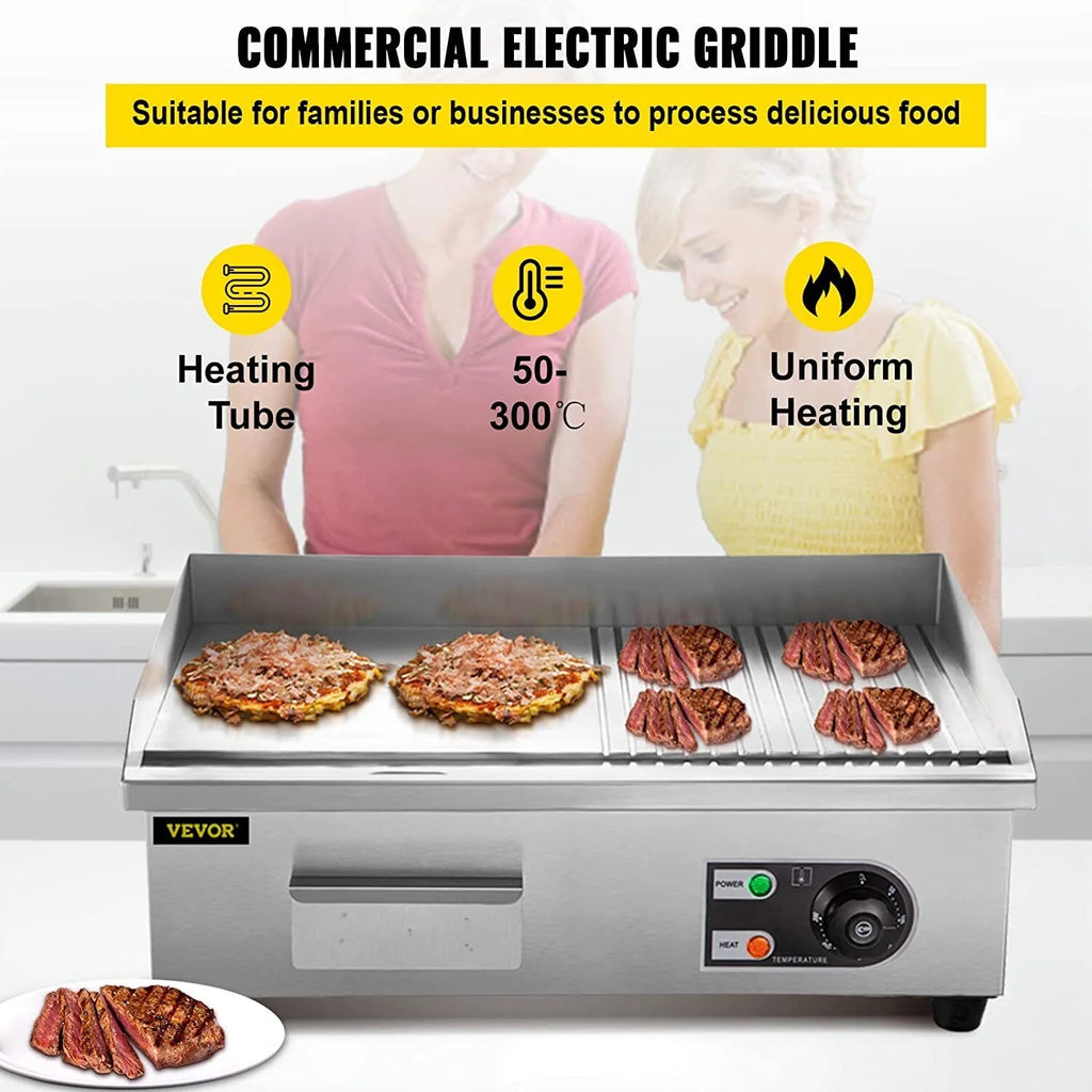 1600W 22" Electric Griddle Flat Top Grill Z911