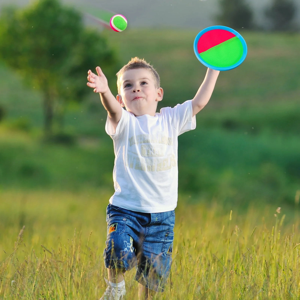 Toss and Catch Game with 4 Paddles and 4 Balls N304505
