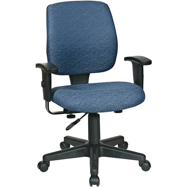Grey Task Chair with Ratchet Back Height Adjustment and 2-Way Adjustable Arms O96736