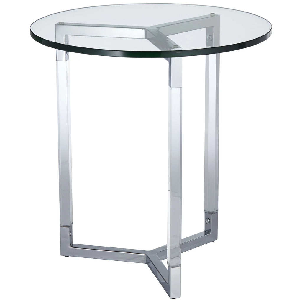Clear Round Acrylic Side Table O320478