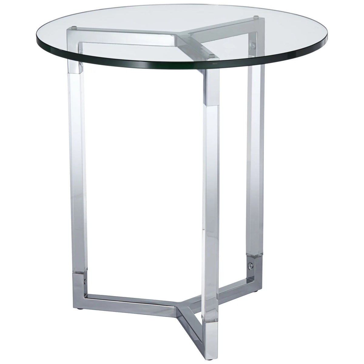 Clear Round Acrylic Side Table O320478