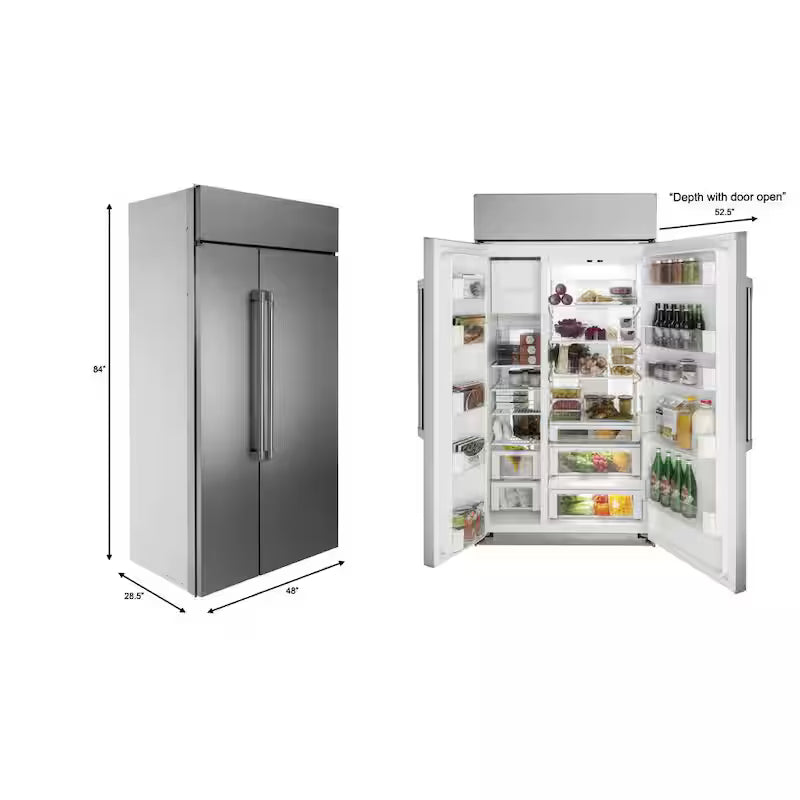 29.6 cu. ft. Stainless Steel Side by Side Refrigerator F177386