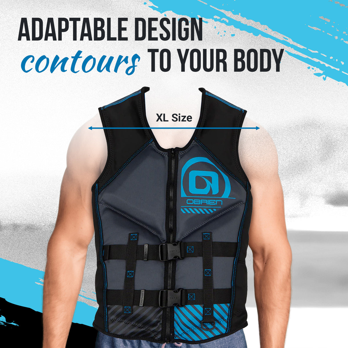 Men's Recon XL Life Jacket with Split Back Panel, Blue T753712