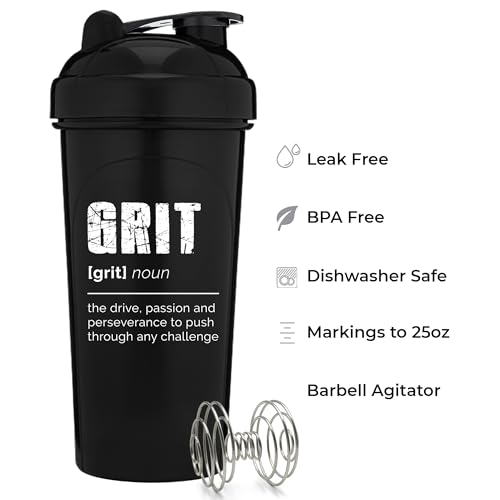 [4 Pack] 28oz Shaker Bottle with Mixer Agitators D9333