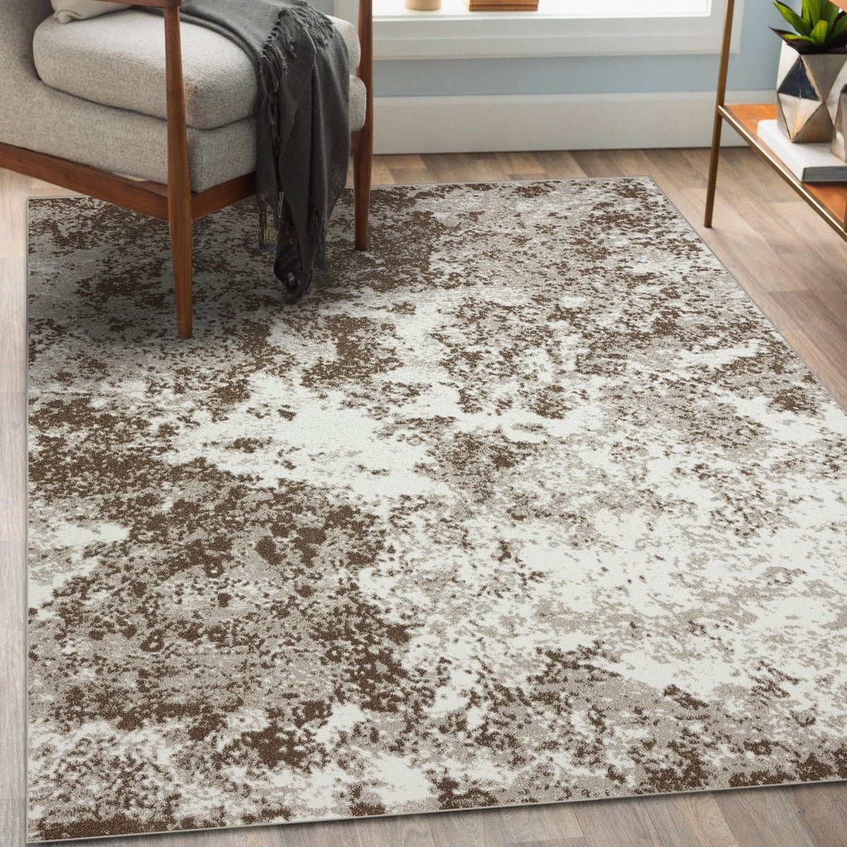 Brown Coastal Area Rug W52713