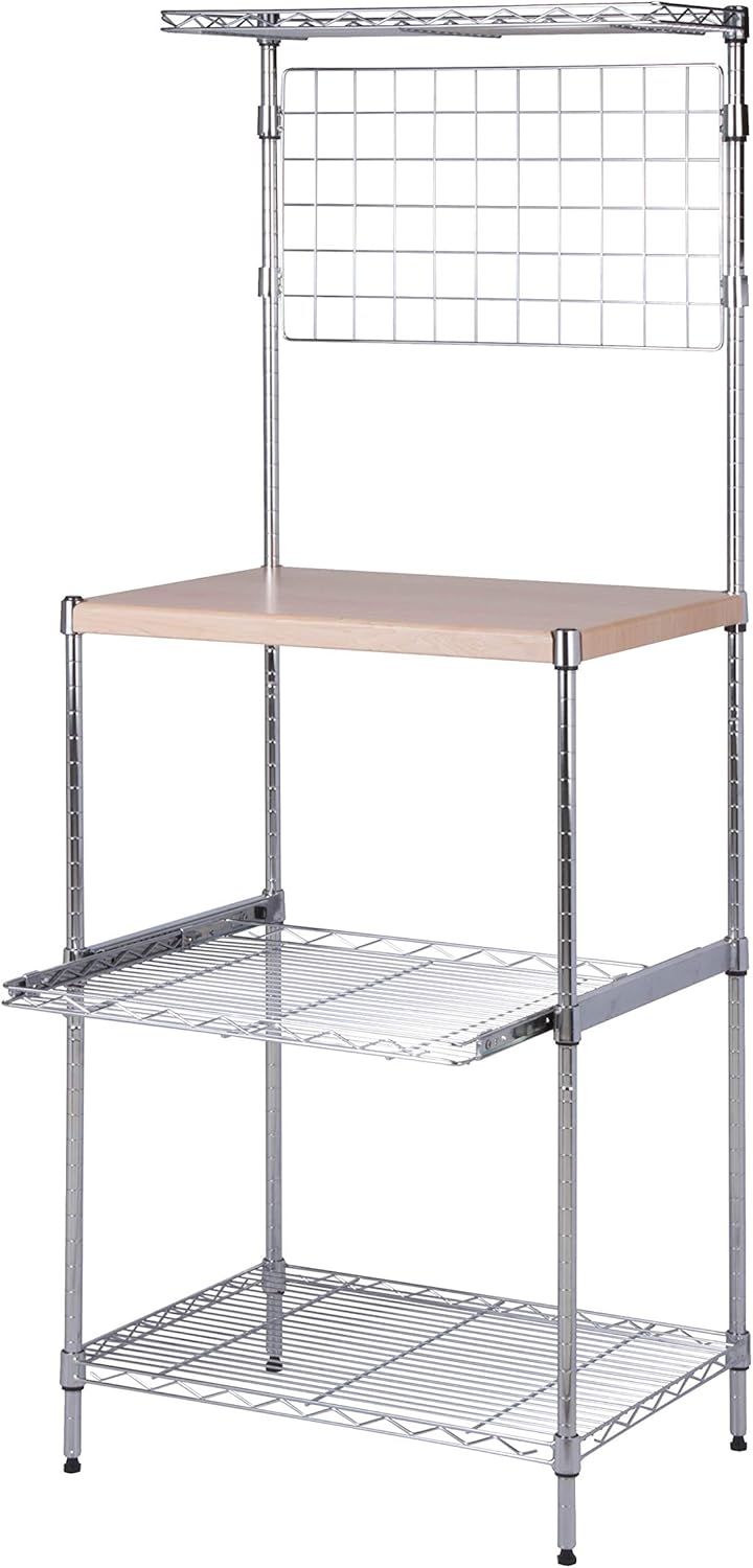 Chrome Microwave Shelving Unit I301512