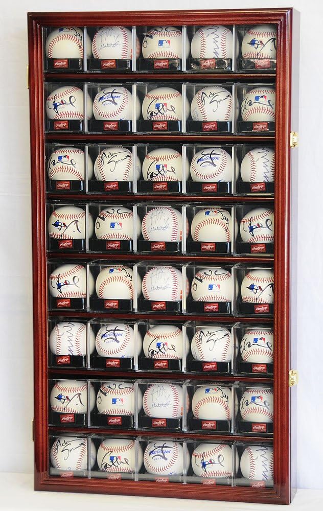 Black Acrylic Baseball Display Case with UV Protection K766