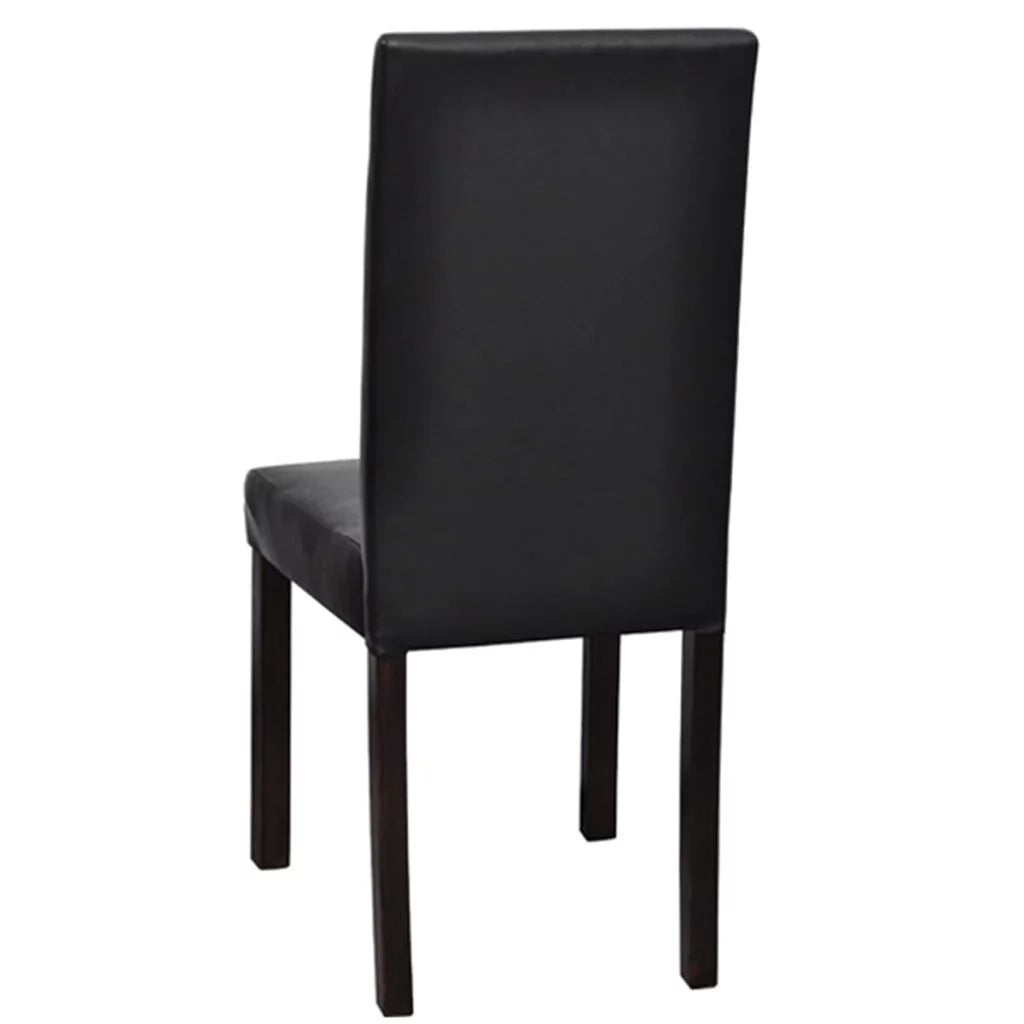 4 Piece Faux Leather High Back Armless Dining Chairs V683233