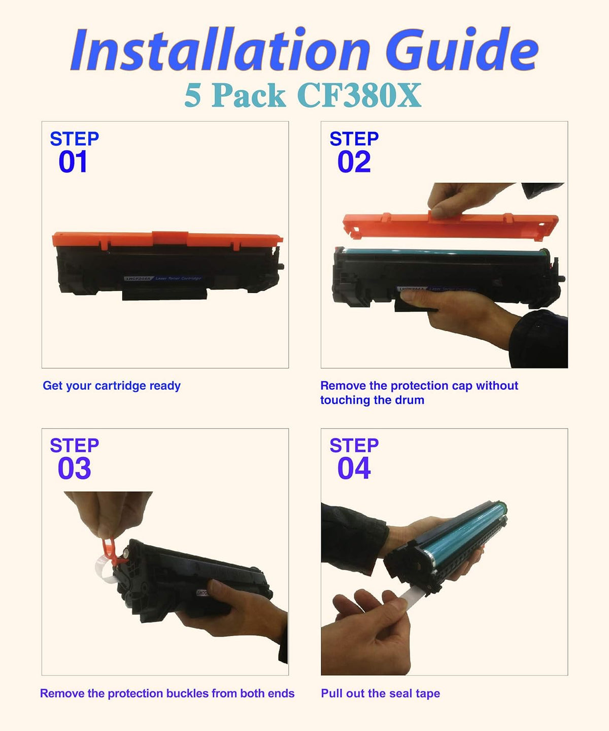 5-Pack 312X Toner Cartridge (2 Black, 1 Cyan, 1 Magenta, 1 Yellow) U62327