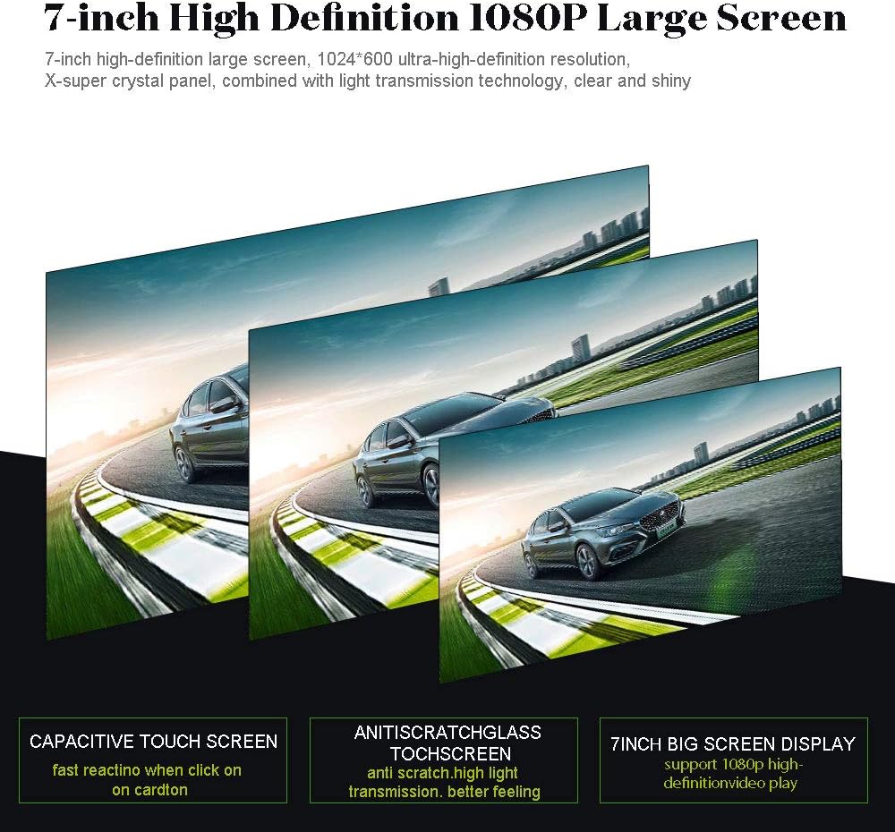 7 Inch Touch Screen Car Stereo with Backup Camera W68357