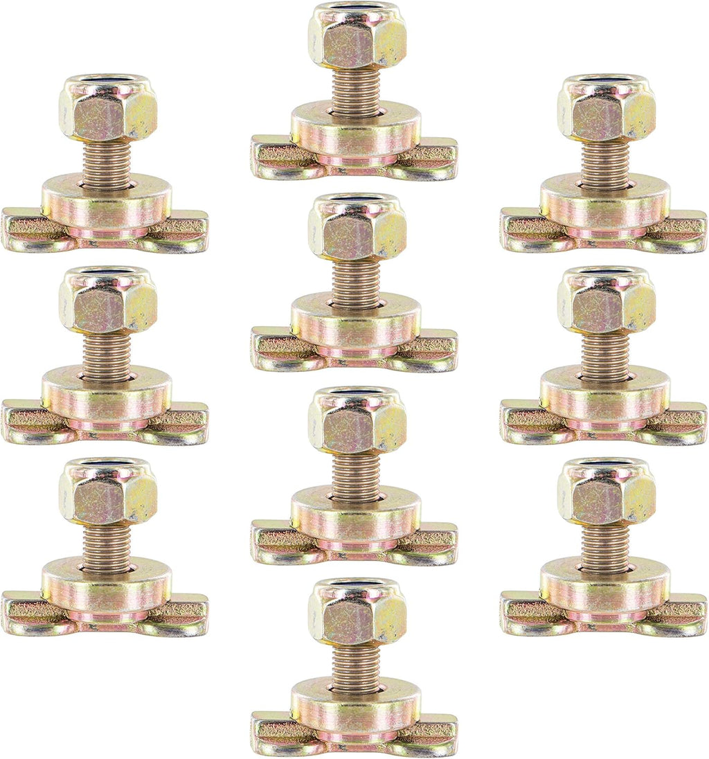 L Track Double Lug Threaded Stud Fitting, 10 Pack R959
